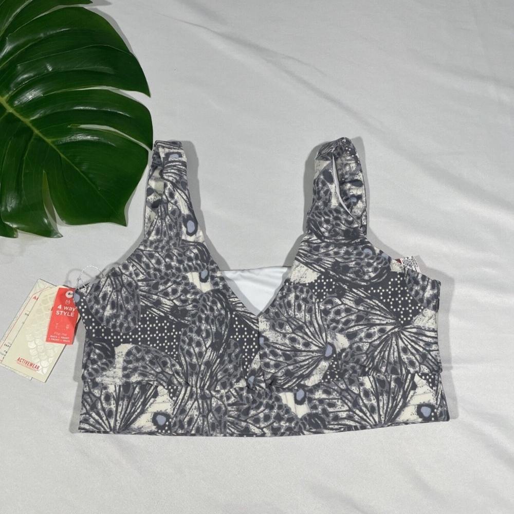 NWT Maaji [ Medium ] 4-Way Medium Impact‎ Sports Bra in Nebraska Butterfly